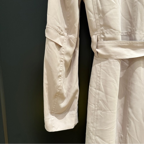 Aritzia Babaton Quincy Flowy Trench Coat, Taupe, XS - Picture 6 of 15